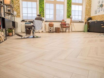 Visgraat Laminaat - Creme Eiken