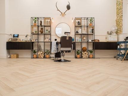 Visgraat Laminaat - Creme Eiken