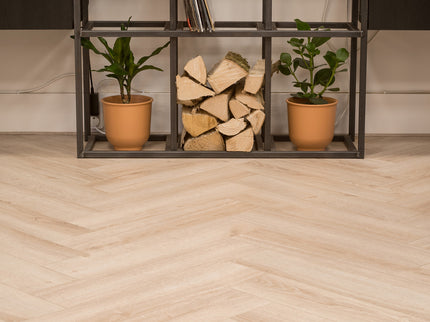 Visgraat Laminaat - Creme Eiken