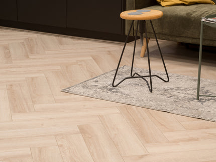 Visgraat Laminaat - Creme Eiken