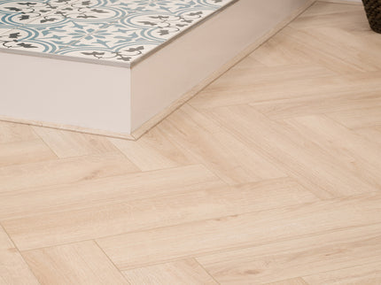 Visgraat Laminaat - Creme Eiken