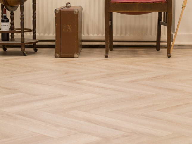 Visgraat Laminaat - Creme Eiken