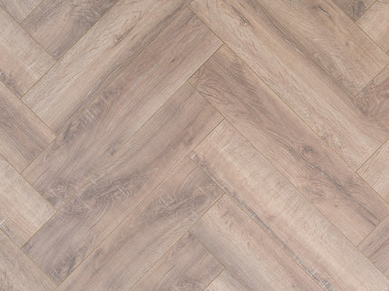 Visgraat Laminaat - Gerookt Wit Eiken