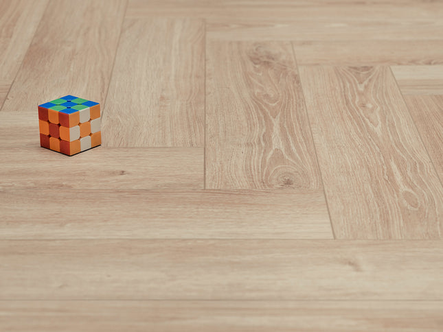 Visgraat Laminaat - Mat Wit Eiken