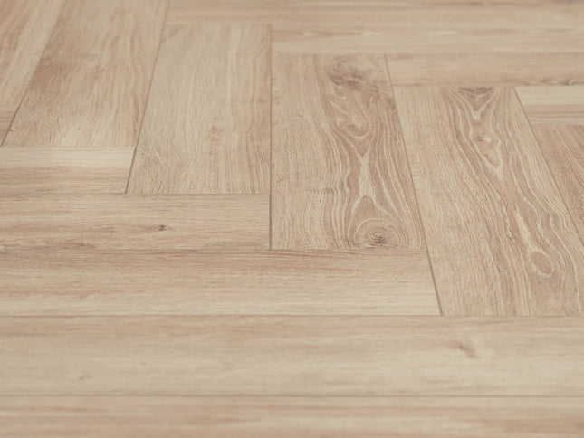 Visgraat Laminaat - Mat Wit Eiken