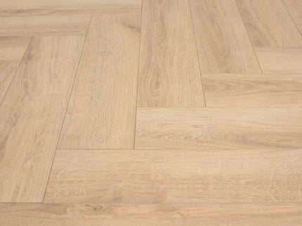 Visgraat Laminaat - Onbehandeld Eiken