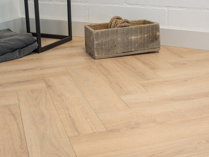 Visgraat Laminaat - Onbehandeld Eiken